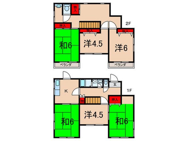 西大泉戸建の物件間取画像